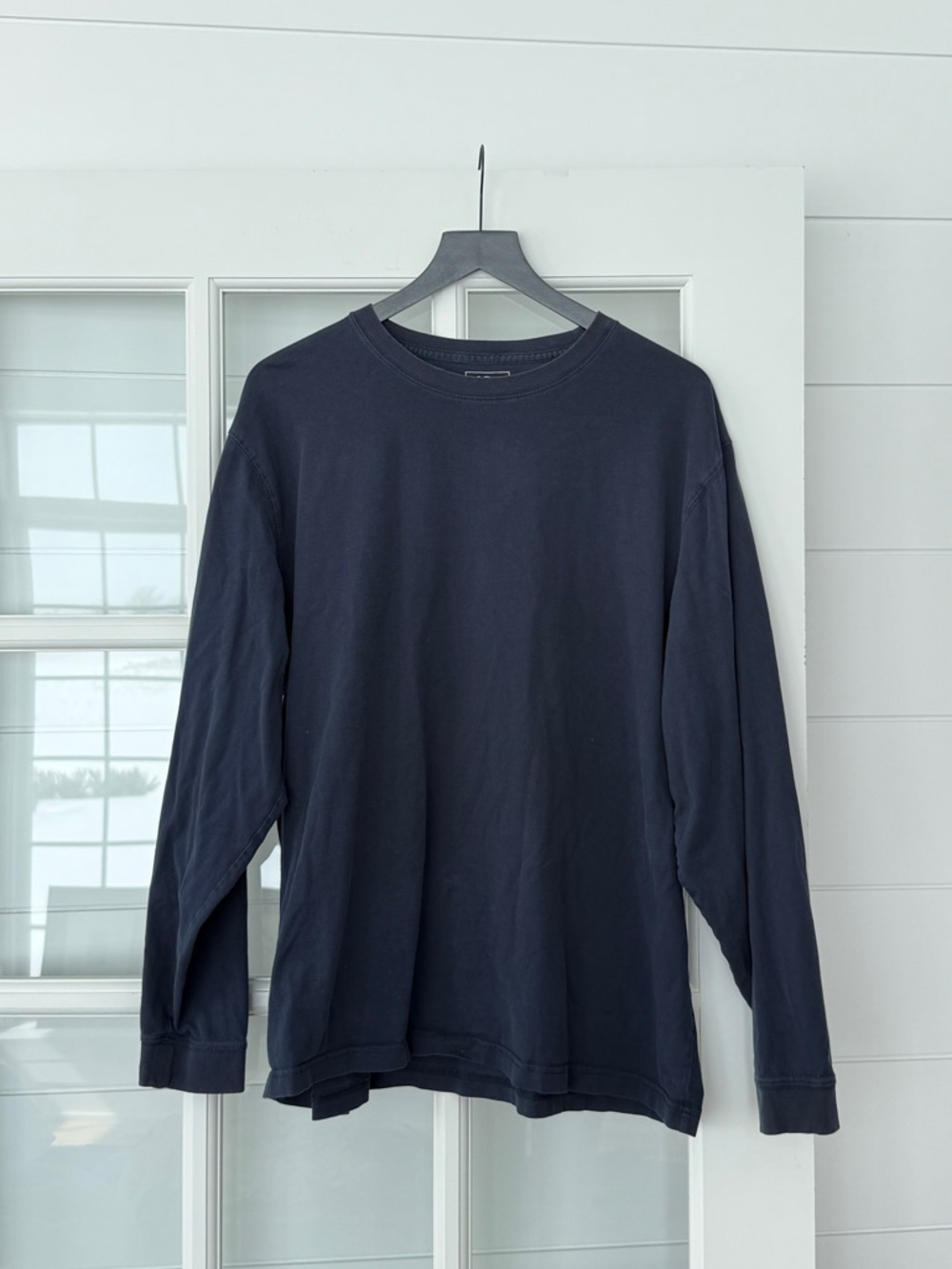 L.L. Bean Men's Long Sleeve Crew Tee - Navy